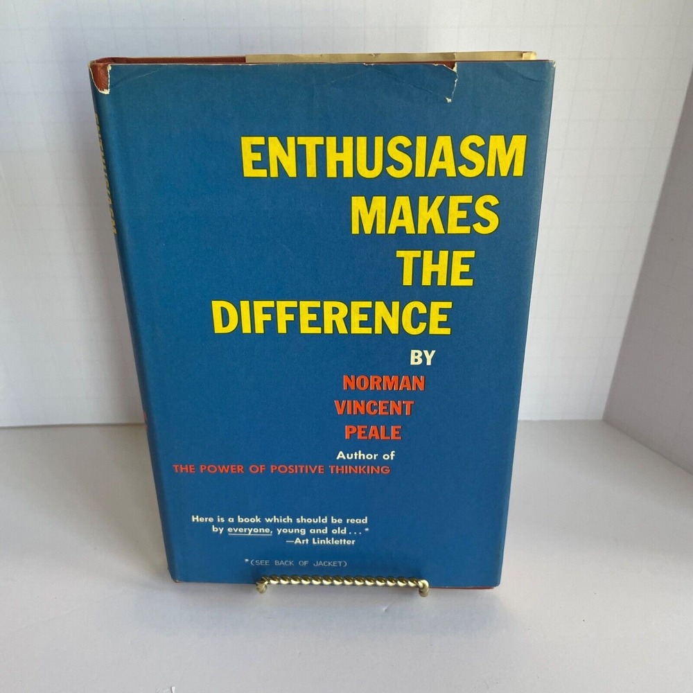 📘 Enthusiasm Makes the Difference by Norman Vincent Peale 1967 Book Club Ed